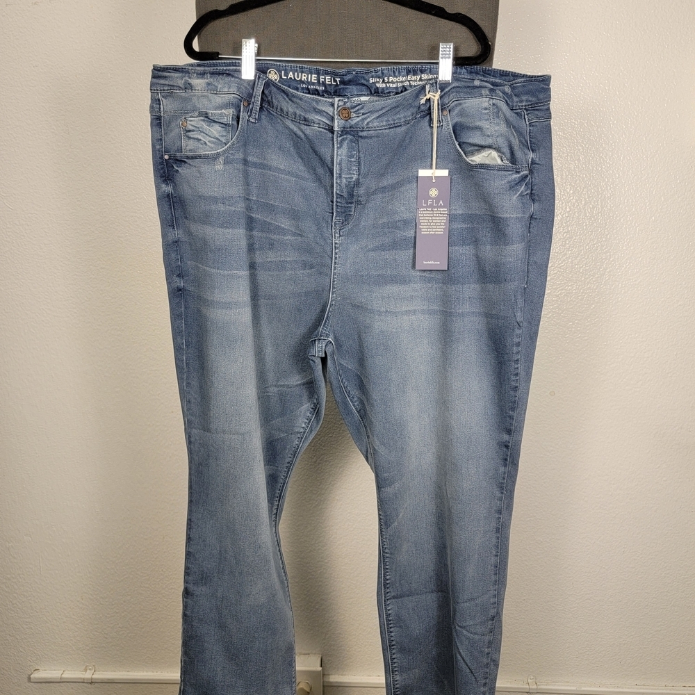 Laurie Felt Women's Silky 5 Pocket Easy Skinny‎ Stretch Jeans Size 3XP